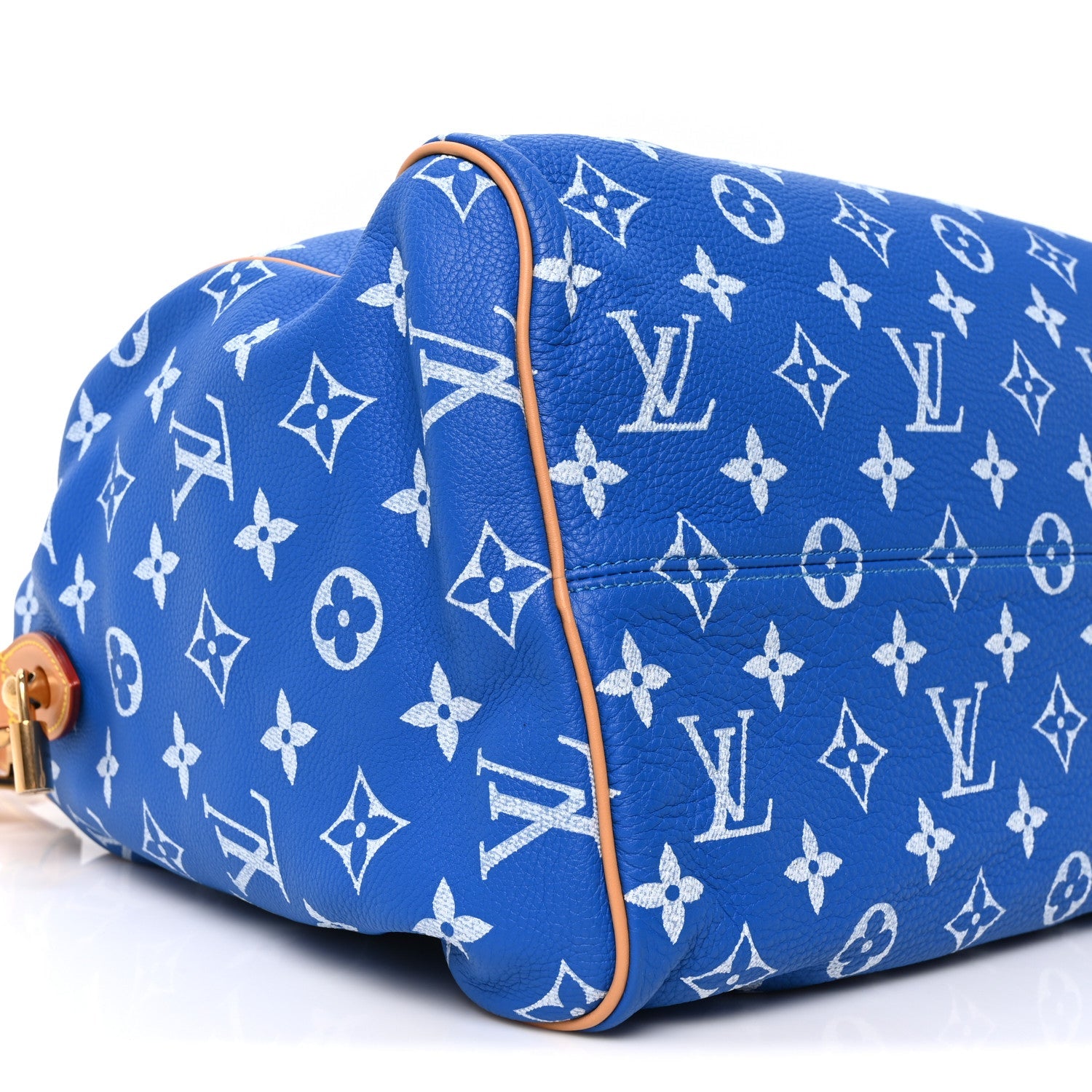 Calfskin Monogram Speedy P9 Bandouliere 40 Blue