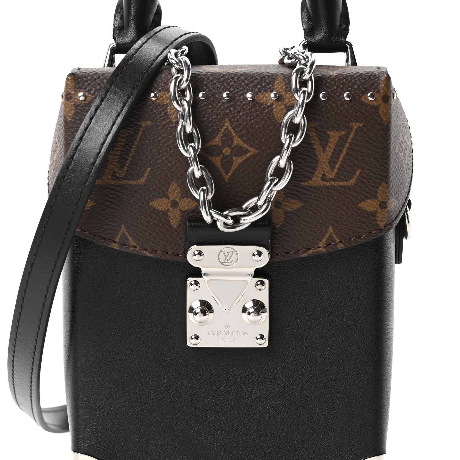 CALFSKIN MONOGRAM CAMERA BOX VIBE BLACK