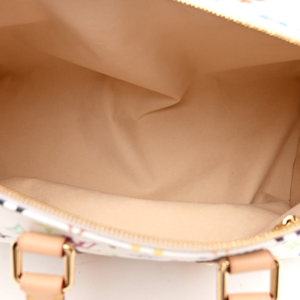 LV X TM MONOGRAM MULTICOLOR KEEPALL BANDOULIERE 45 WHITE