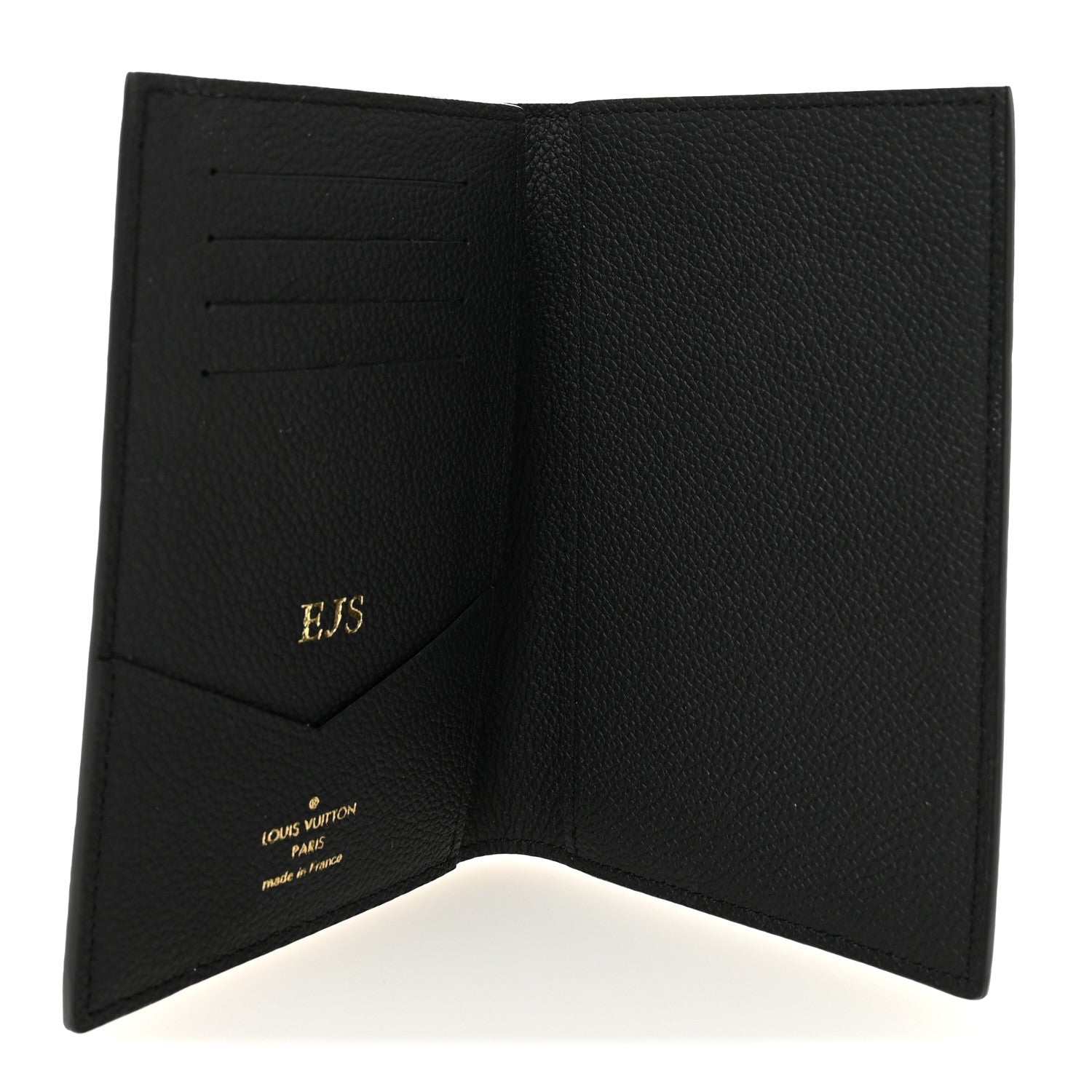 EMPREINTE MONOGRAM PASSPORT COVER BLACK