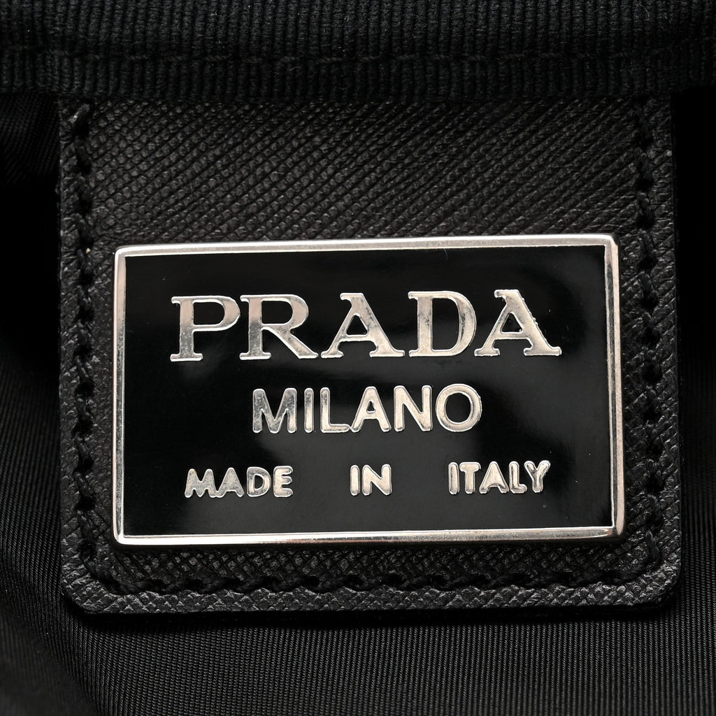 Tessuto Nylon Saffiano Carry On Travel Bag Black