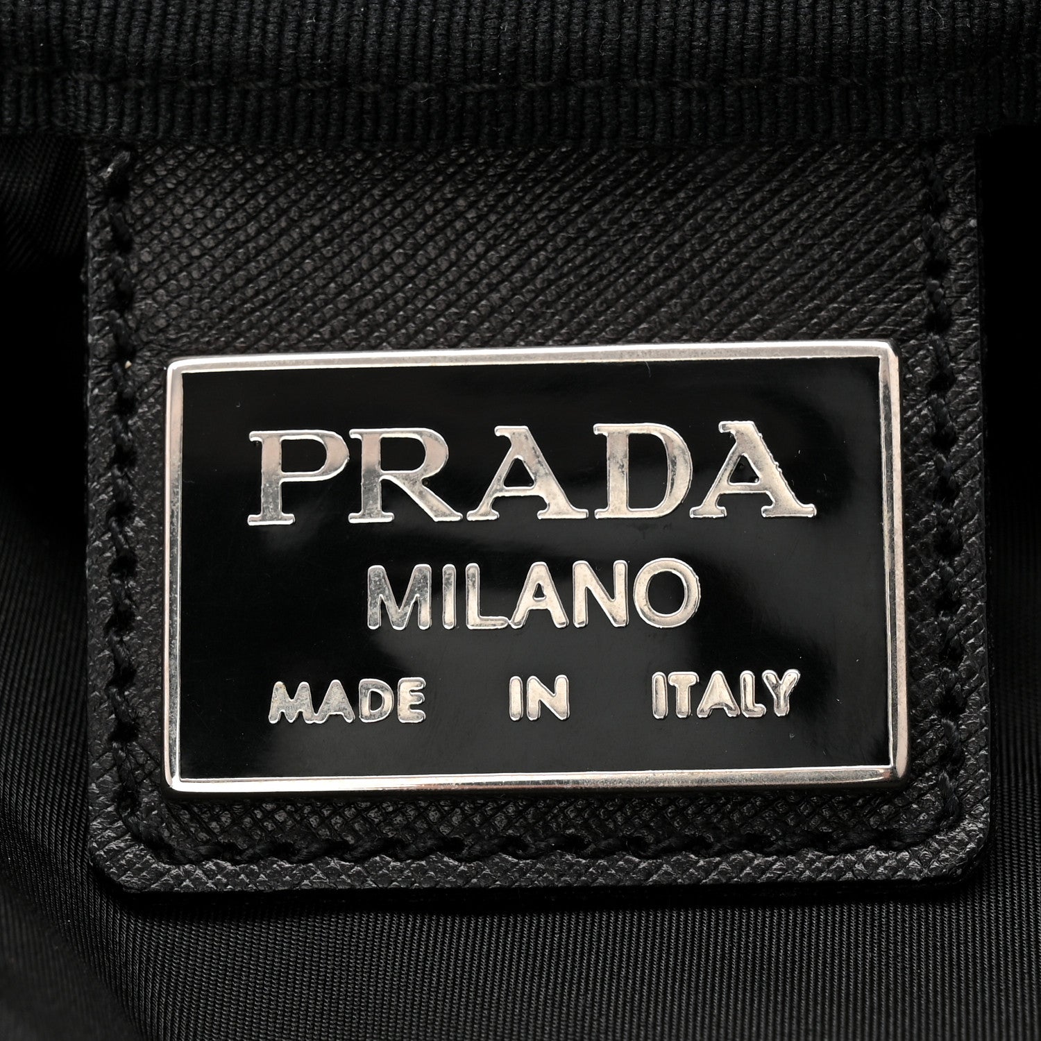 Tessuto Nylon Saffiano Carry On Travel Bag Black