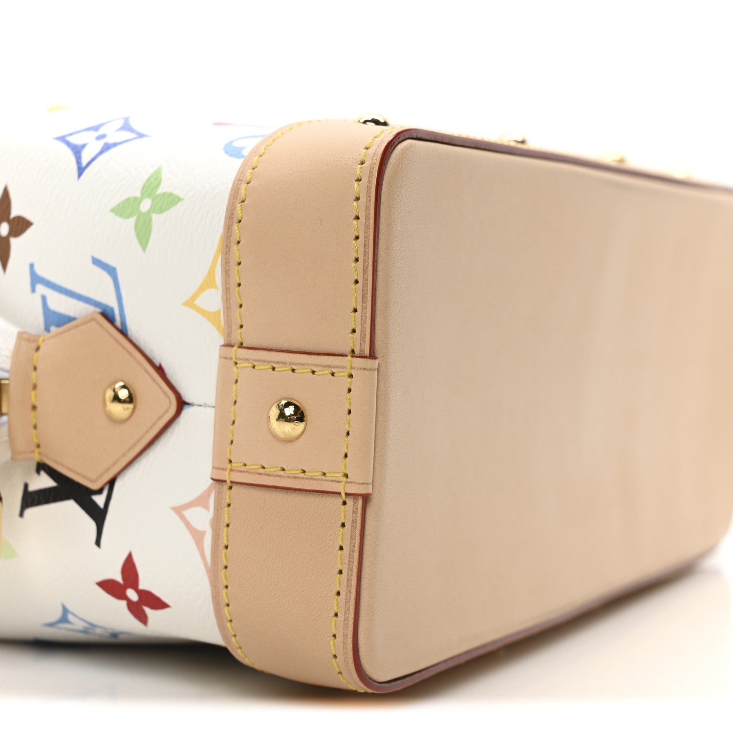 LV x TM Monogram Multicolor Cosmetic Pouch GM White