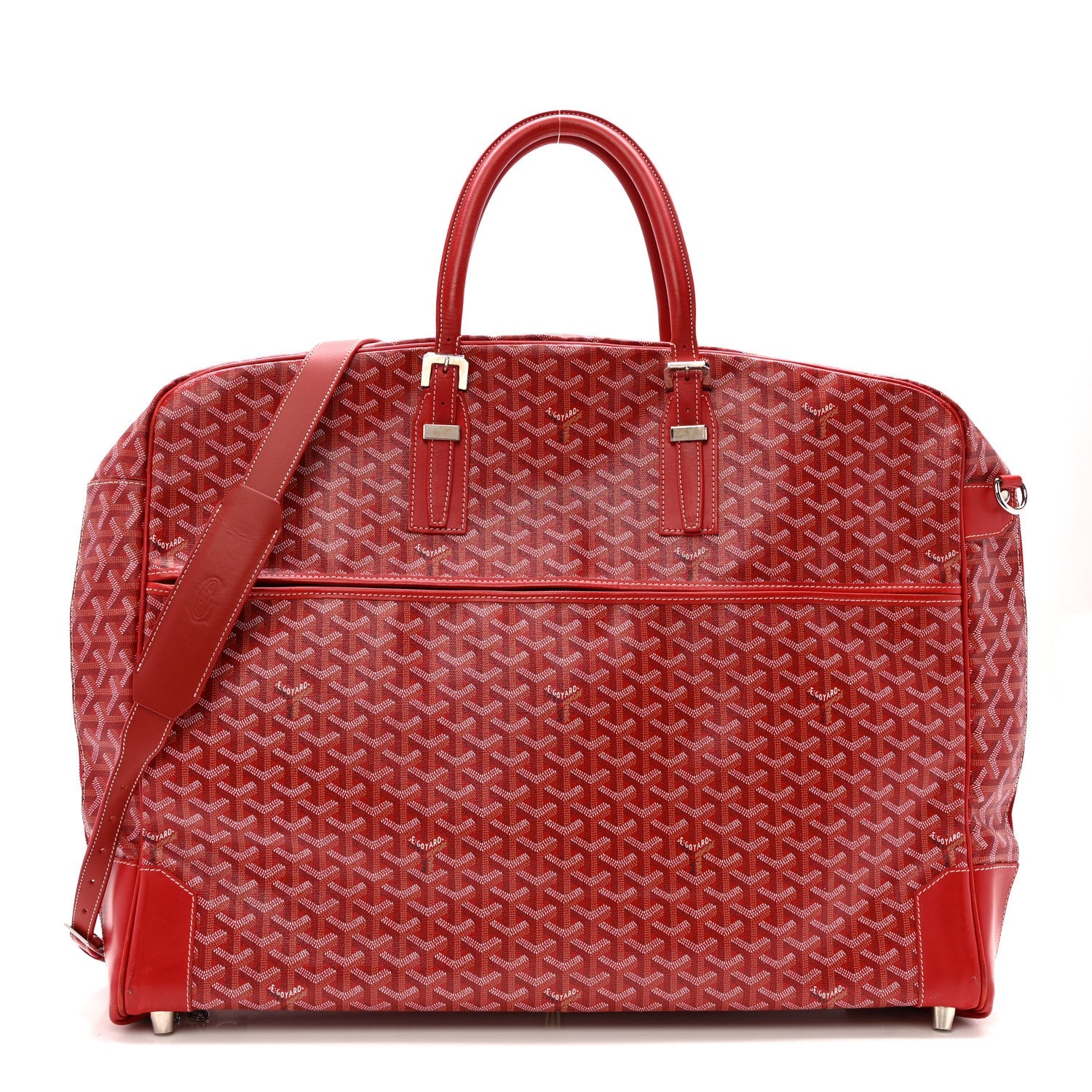 GOYARDINE PORTE-HABITS GARMENT BAG RED