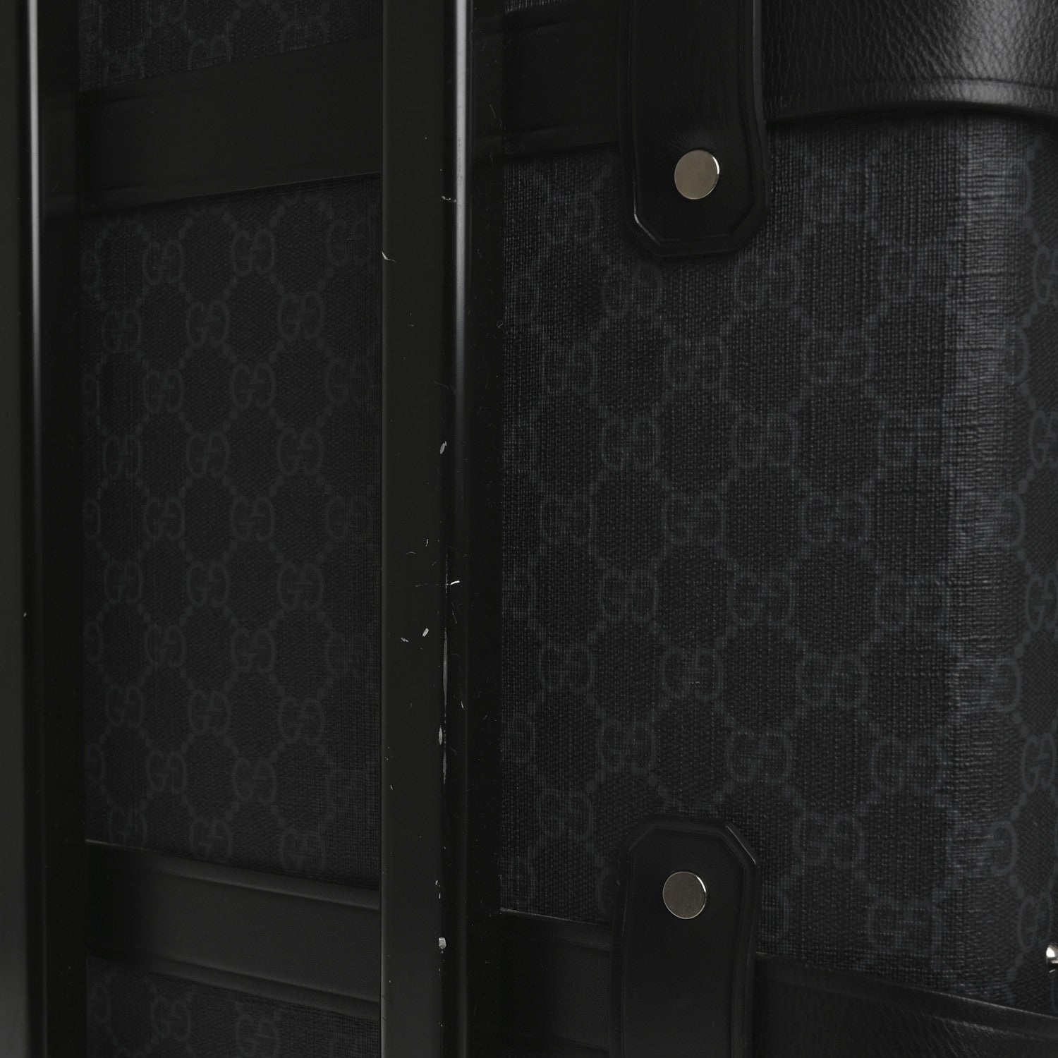 GG Supreme Monogram Globe-Trotter Carry-On Black