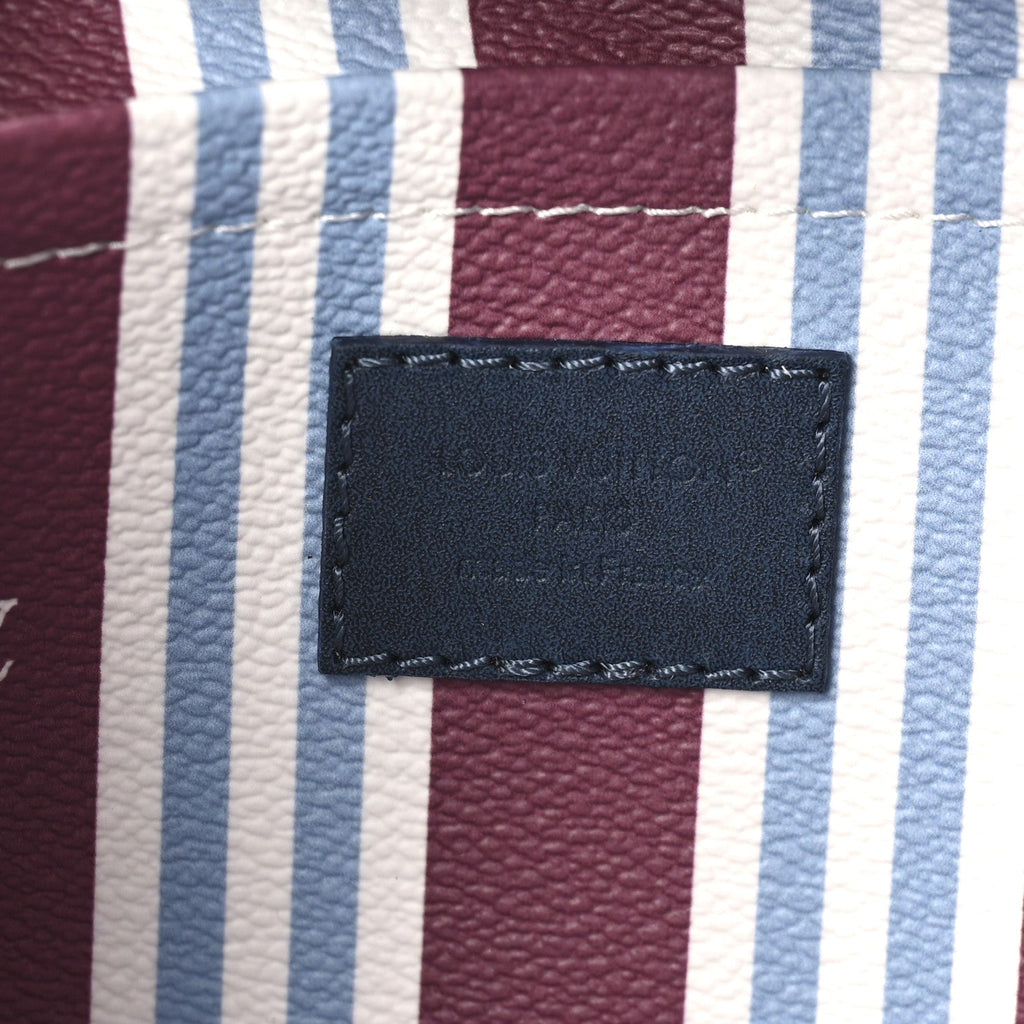 Monogram Heritage Locker Dopp Kit Toilet Pouch Blue