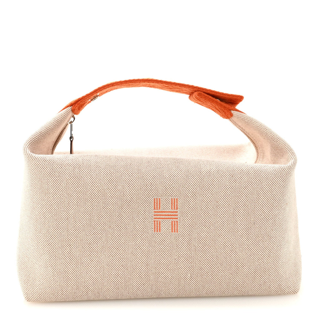 CANVAS LARGE BRIDE-A-BRAC POUCH NATURAL ORANGE