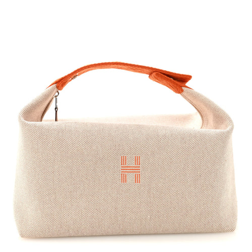 CANVAS LARGE BRIDE-A-BRAC POUCH NATURAL ORANGE