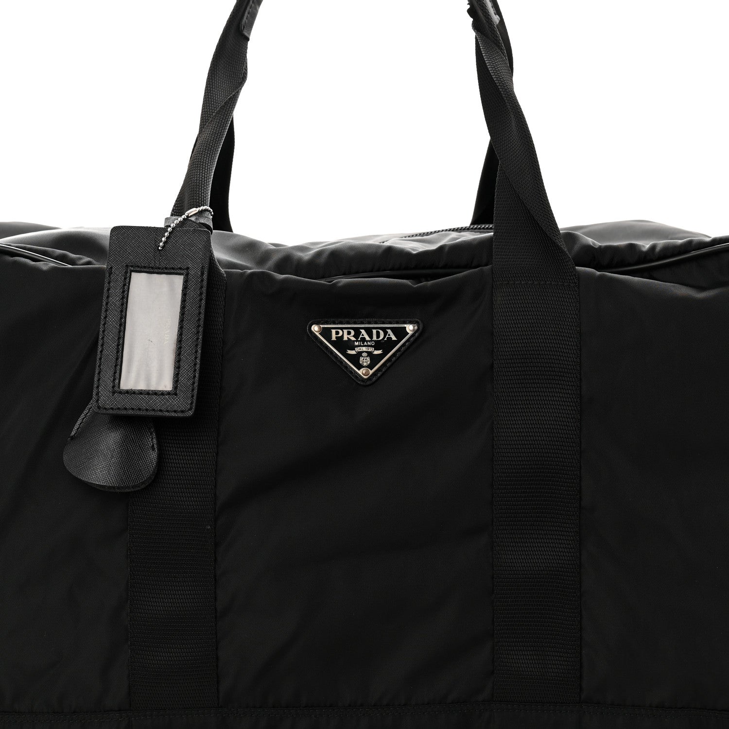 Tessuto Nylon Saffiano Carry On Travel Bag Black