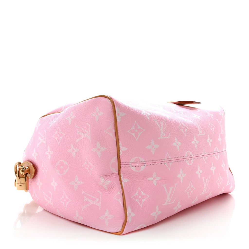 Calfskin Monogram Speedy P9 Bandouliere 30 Candy