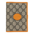 GG Supreme Monogram Azalea Calfskin Retro Interlocking G Passport Case Beige Yellow
