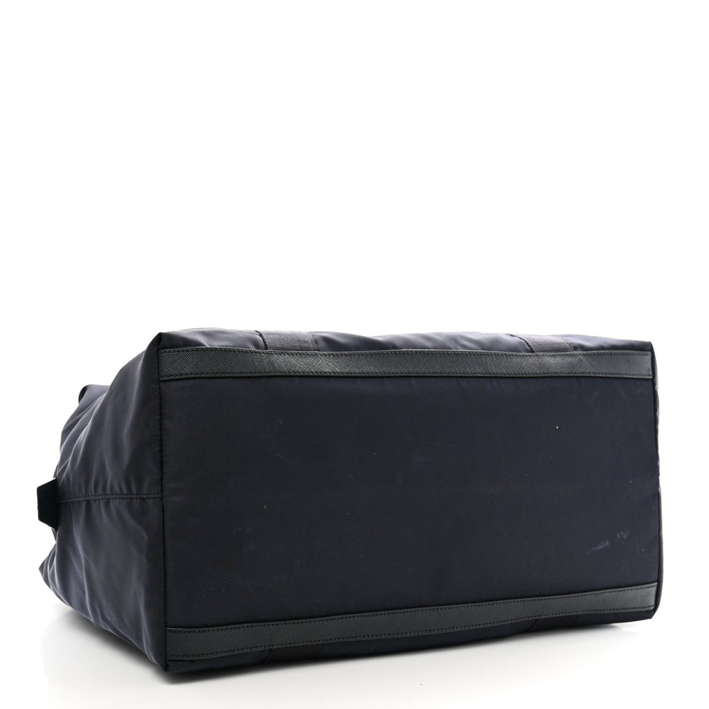 Re-Nylon Saffiano Duffle Bag Navy