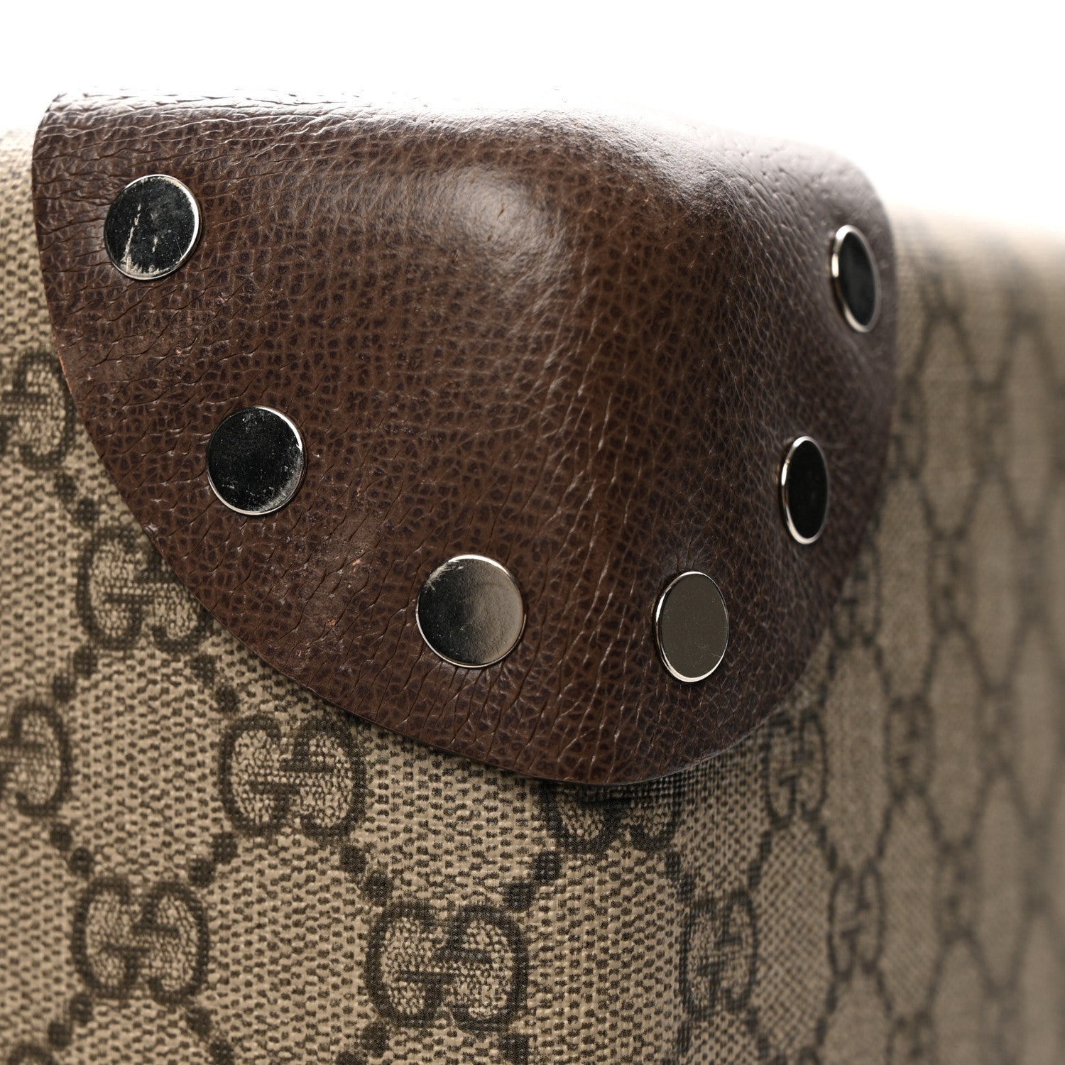 Supreme Monogram Medium Globe-Trotter Suitcase Brown
