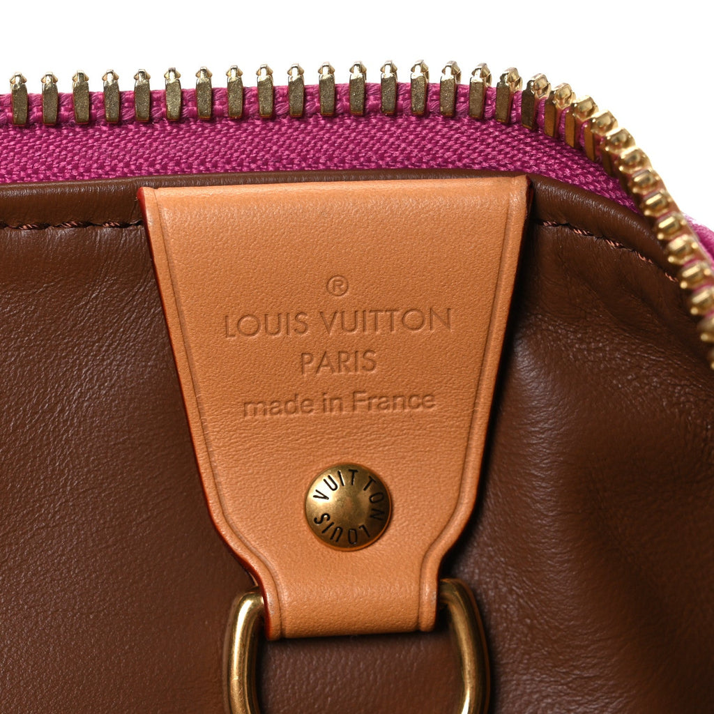CALFSKIN MONOGRAM SPEEDY P9 BANDOULIERE 40 AGATE