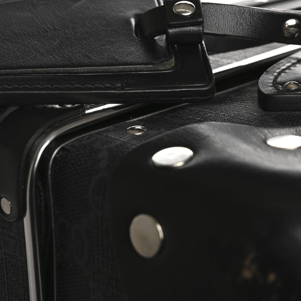 GG Supreme Monogram Globe-Trotter Carry-On Black