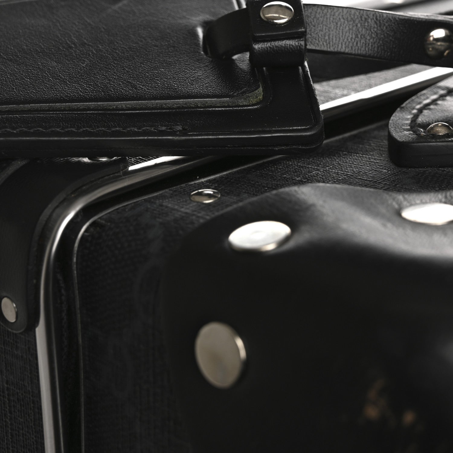 GG Supreme Monogram Globe-Trotter Carry-On Black