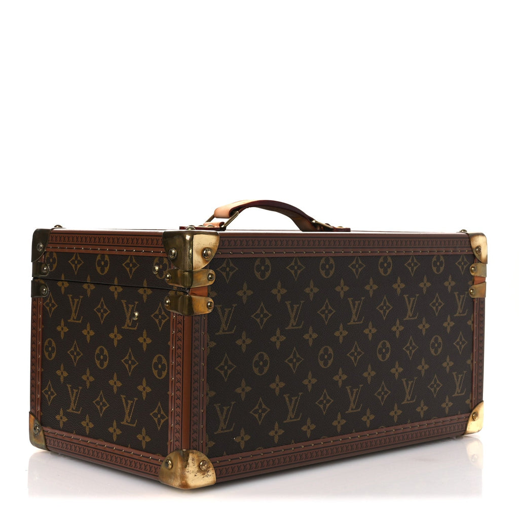 MONOGRAM BOITE BOUTEILLES ET GLACE BEAUTY TRAIN CASE