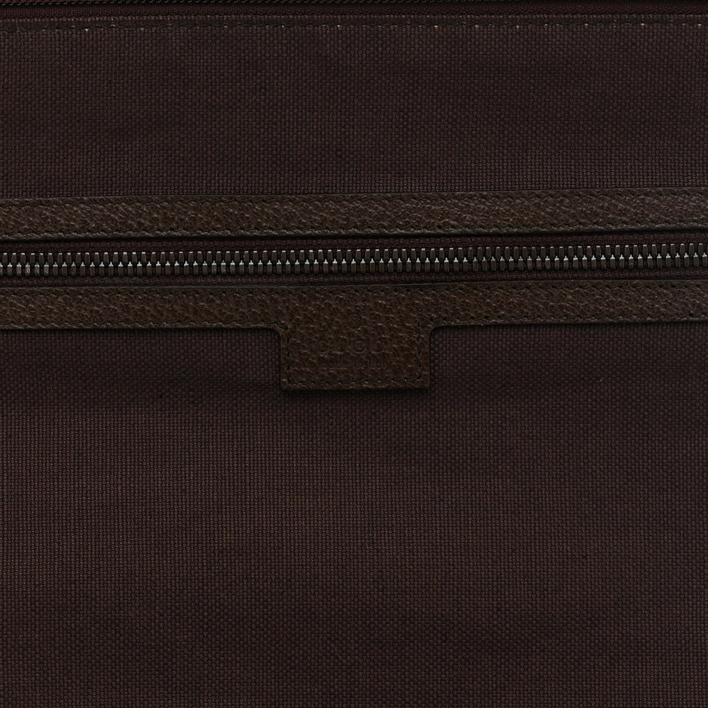 GG SUPREME MONOGRAM TEXTURED DOLLAR CALFSKIN WEB OPHIDIA SAVOY GARMENT BAG BEIGE EBONY NEW ACERO