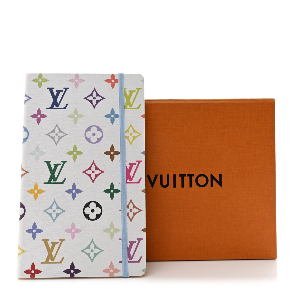 LV X TM MONOGRAM MULTICOLOR JANE NOTEBOOK MM WHITE