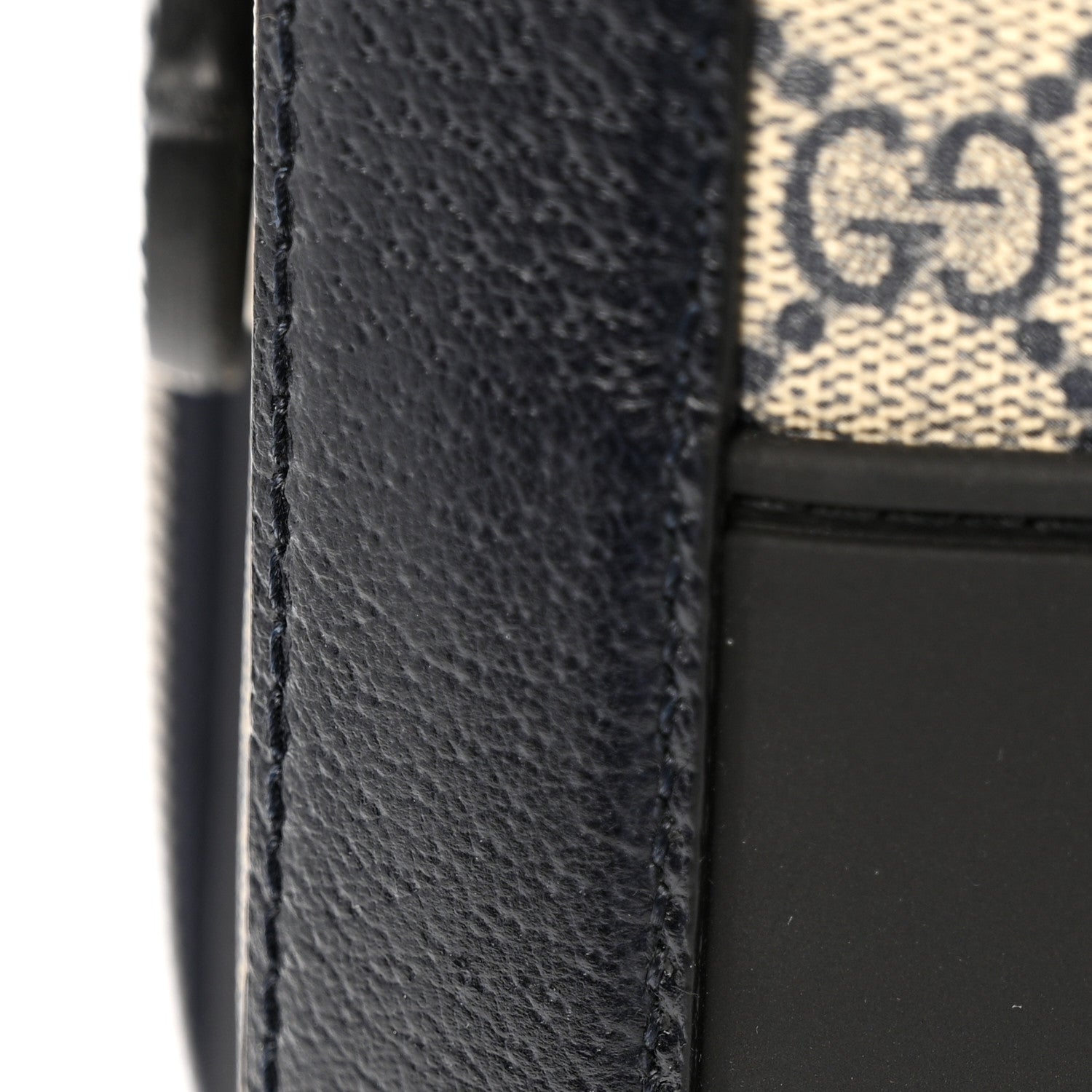 GG Supreme Monogram Textured Dollar Calfskin Web Savoy Cabin Plus Trolley Beige Blue