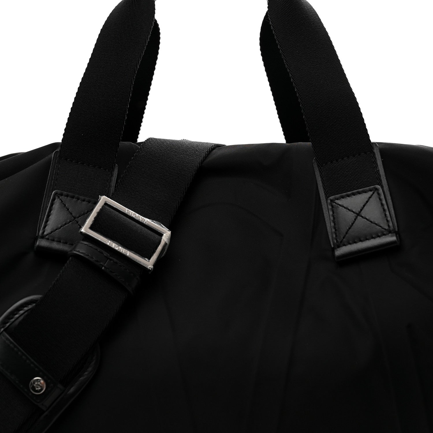 NYLON SIGNATURE DUFFLE  BLACK