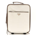 Saffiano Travel Trolley Luggage White
