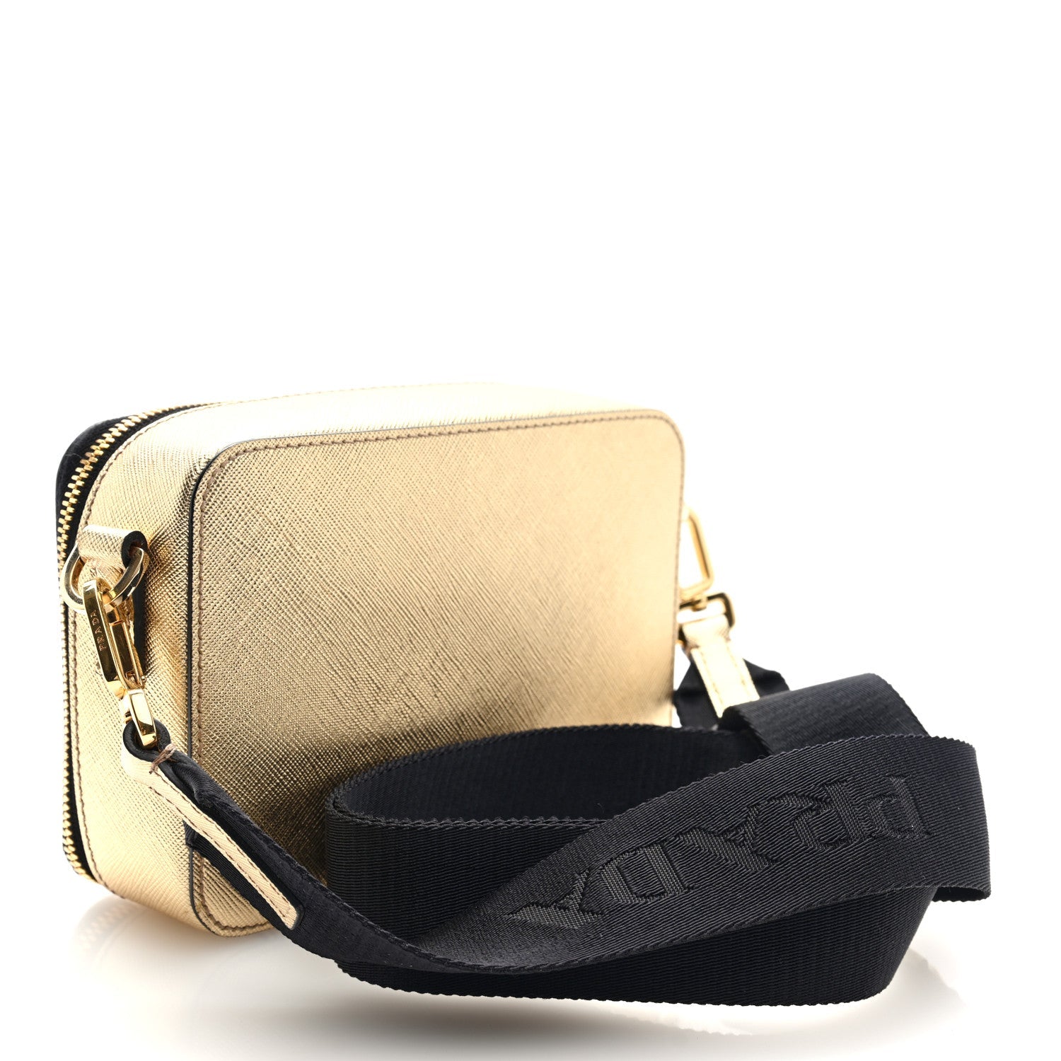 Saffiano Travel Small Brique Crossbody Bag Platino