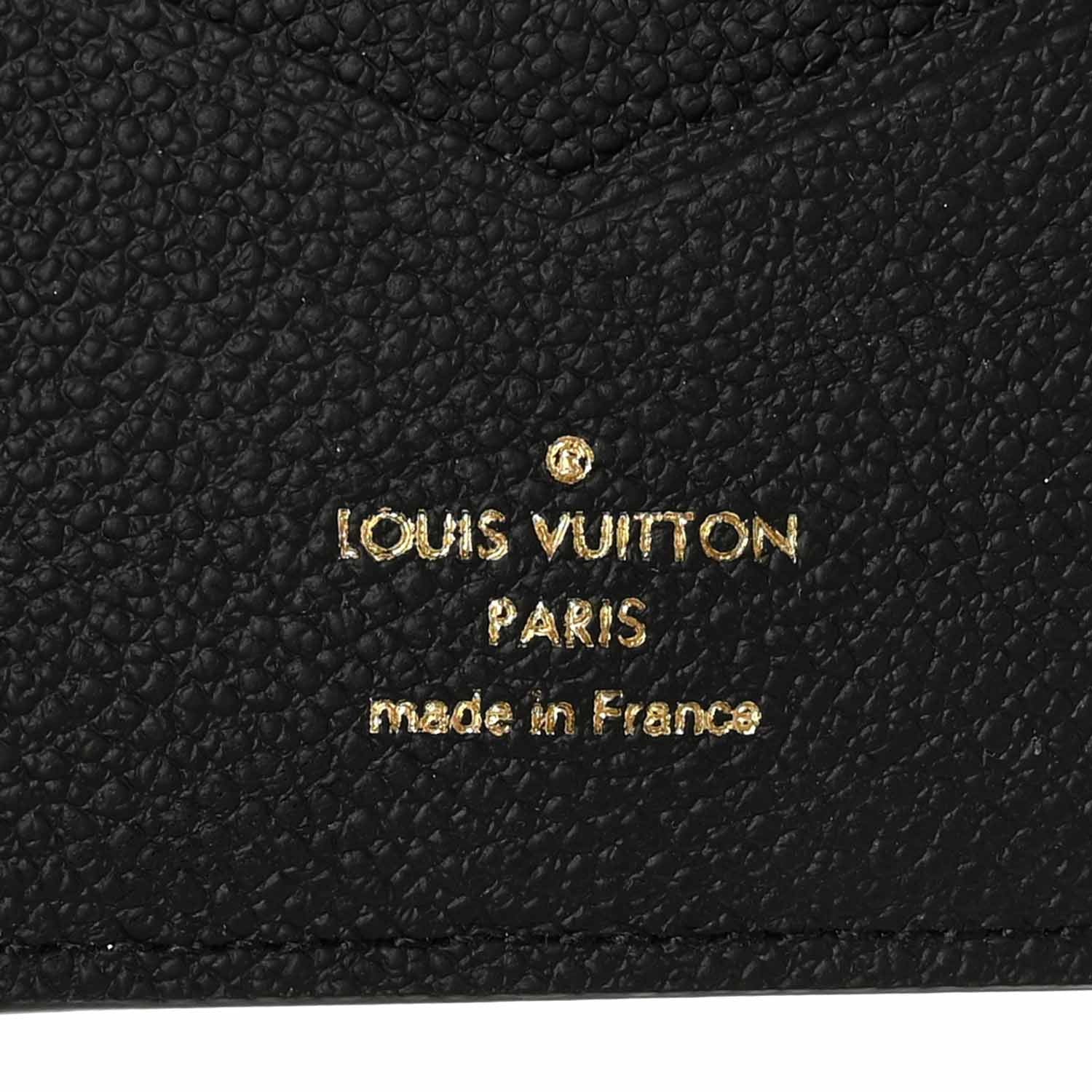 EMPREINTE MONOGRAM PASSPORT COVER BLACK
