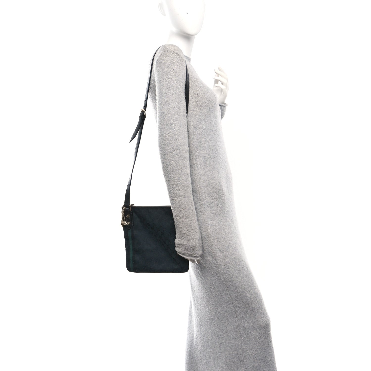 Monogram Web Jolicoeur Charms Messenger Bag Black