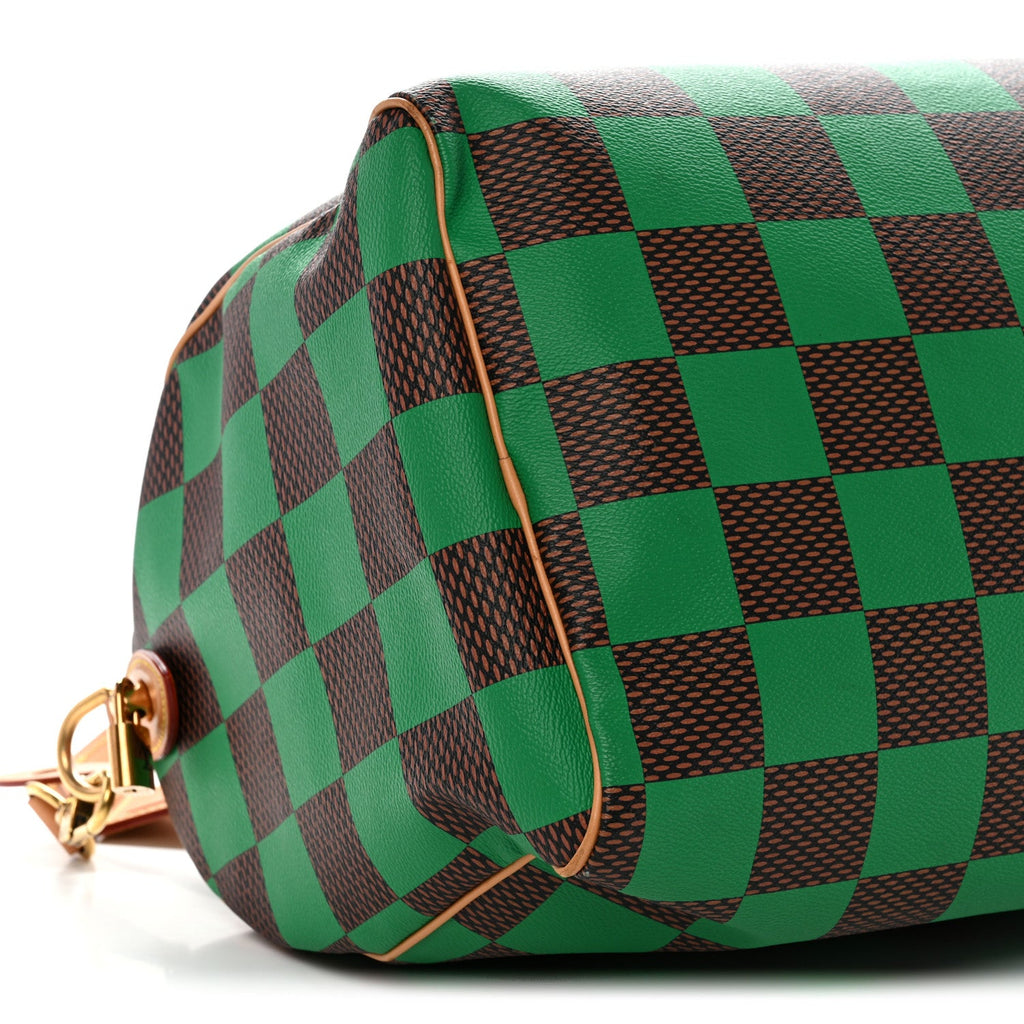 Damier Pop Speedy Bandouliere 40 Green