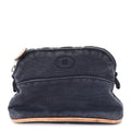 COTTON CANVAS BOCOTTON CANVAS MINI MINI BOLIDE TRAVEL COSMETIC POUCH BLACK