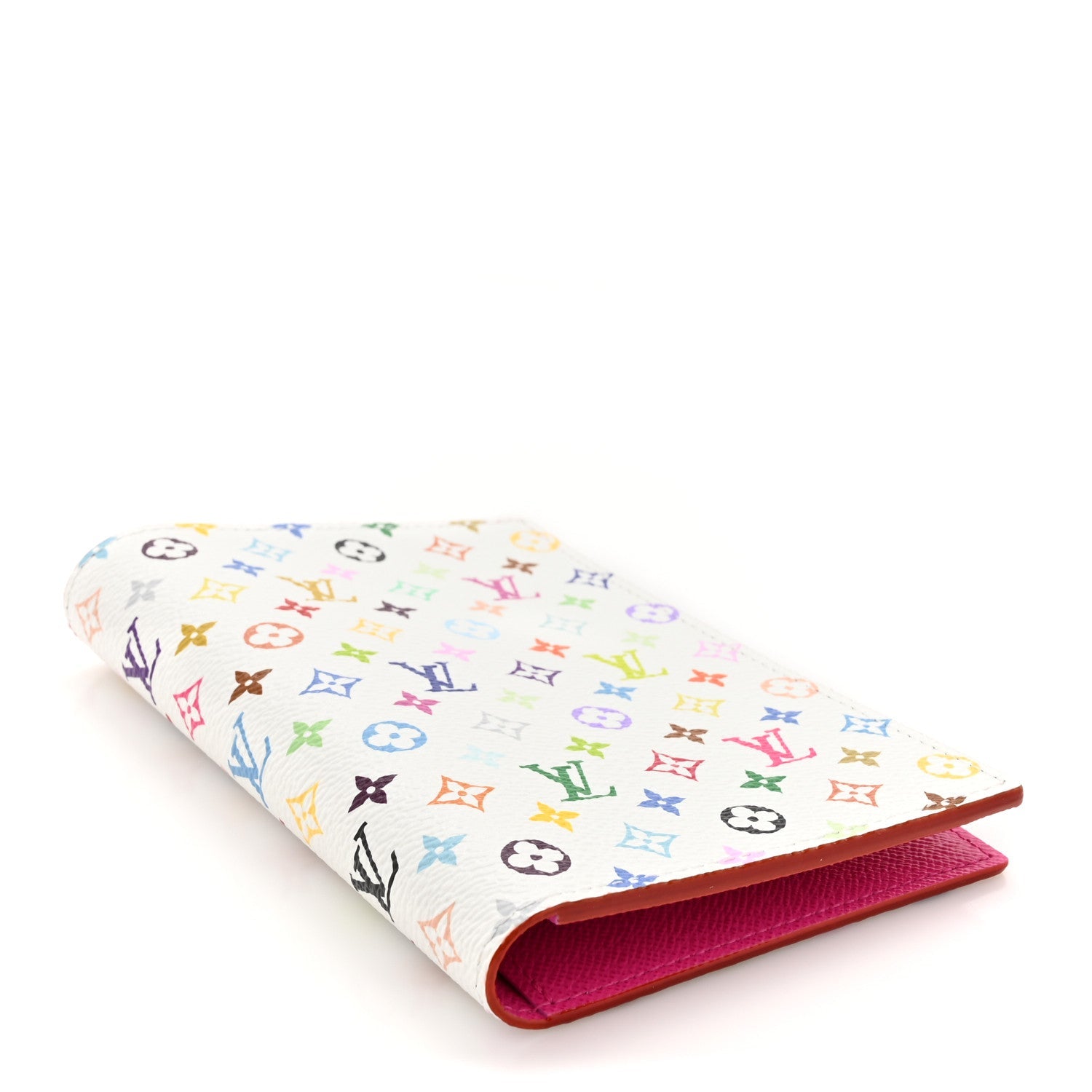 LV X TM Monogram Multicolor Passport Cover White