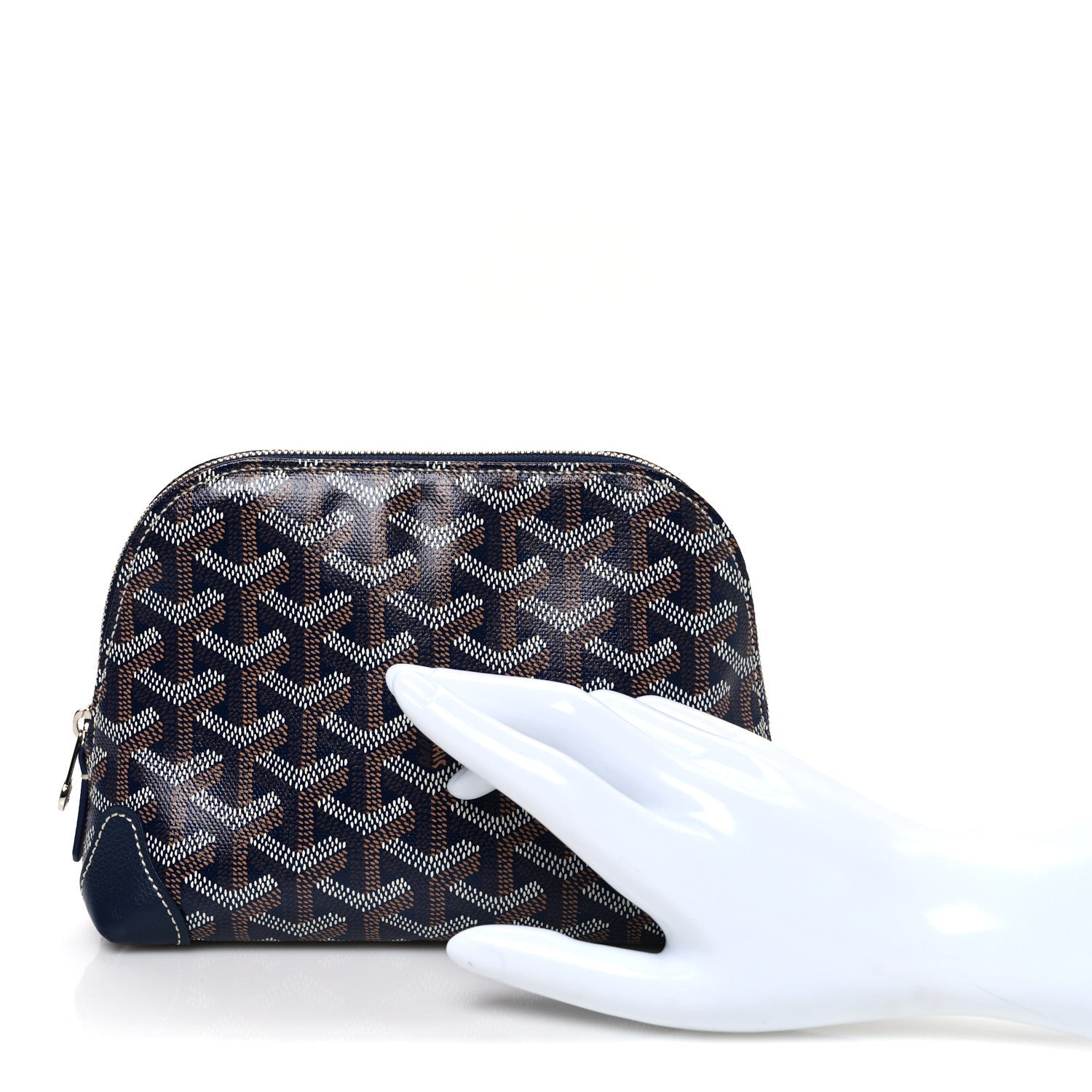 GOYARDINE VENDOME TOILETRY POUCH NAVY