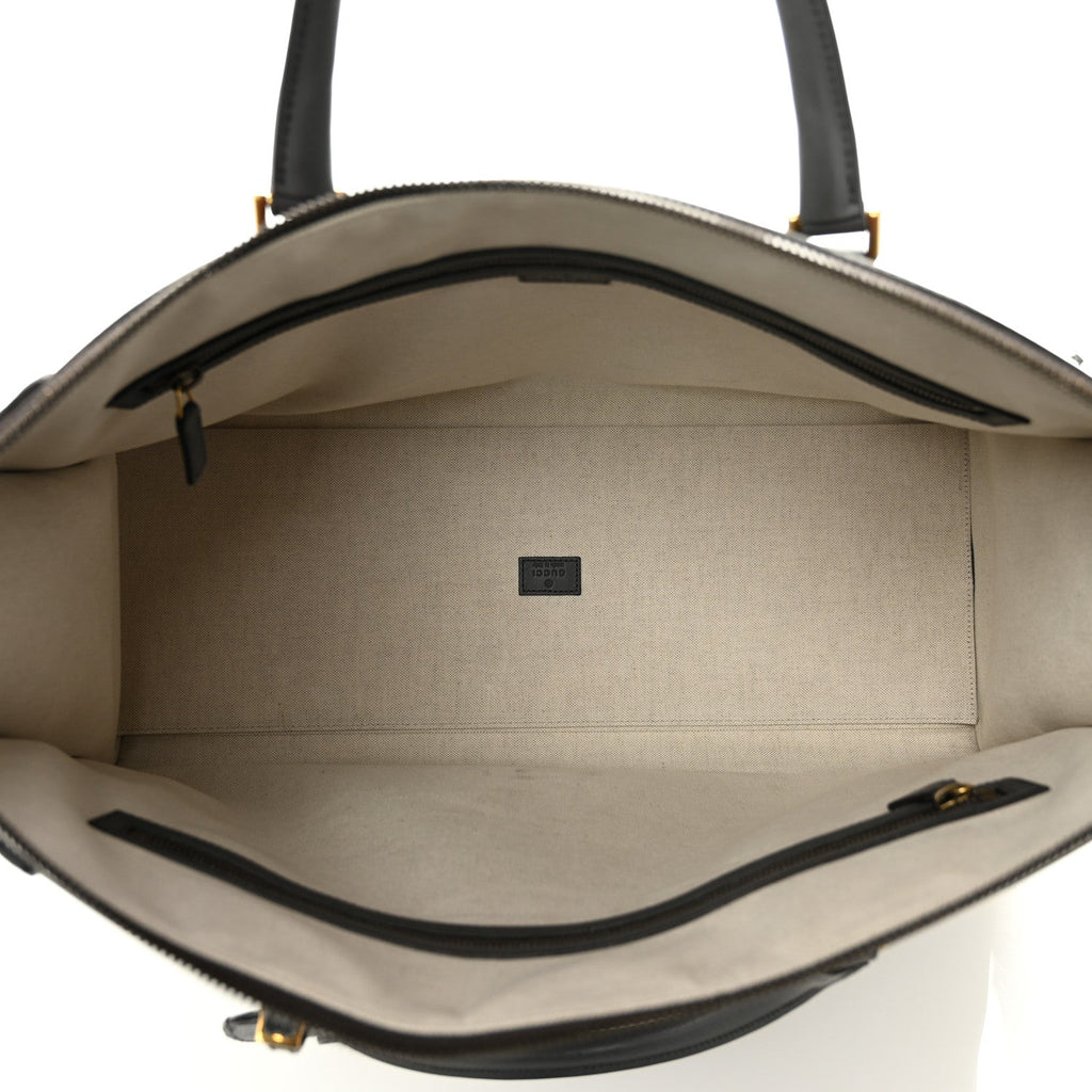 Koi Calfskin XL Bauletto Duffle Top Handle Bag Grey