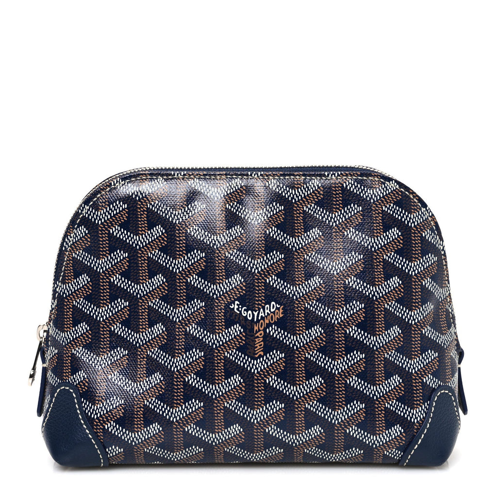 GOYARDINE VENDOME TOILETRY POUCH NAVY