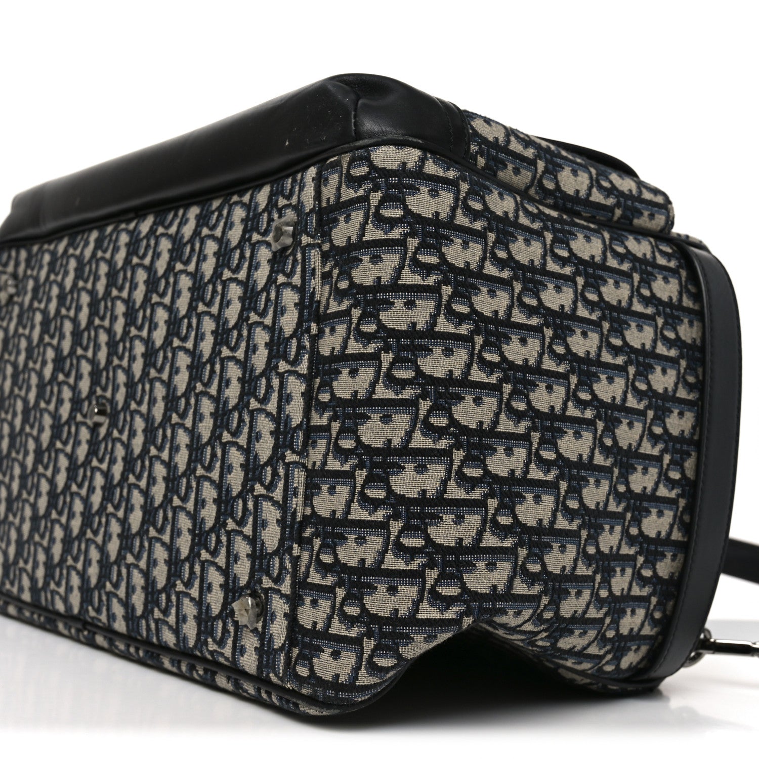 OBLIQUE CALFSKIN HIT THE ROAD PET CARRIER BLUE