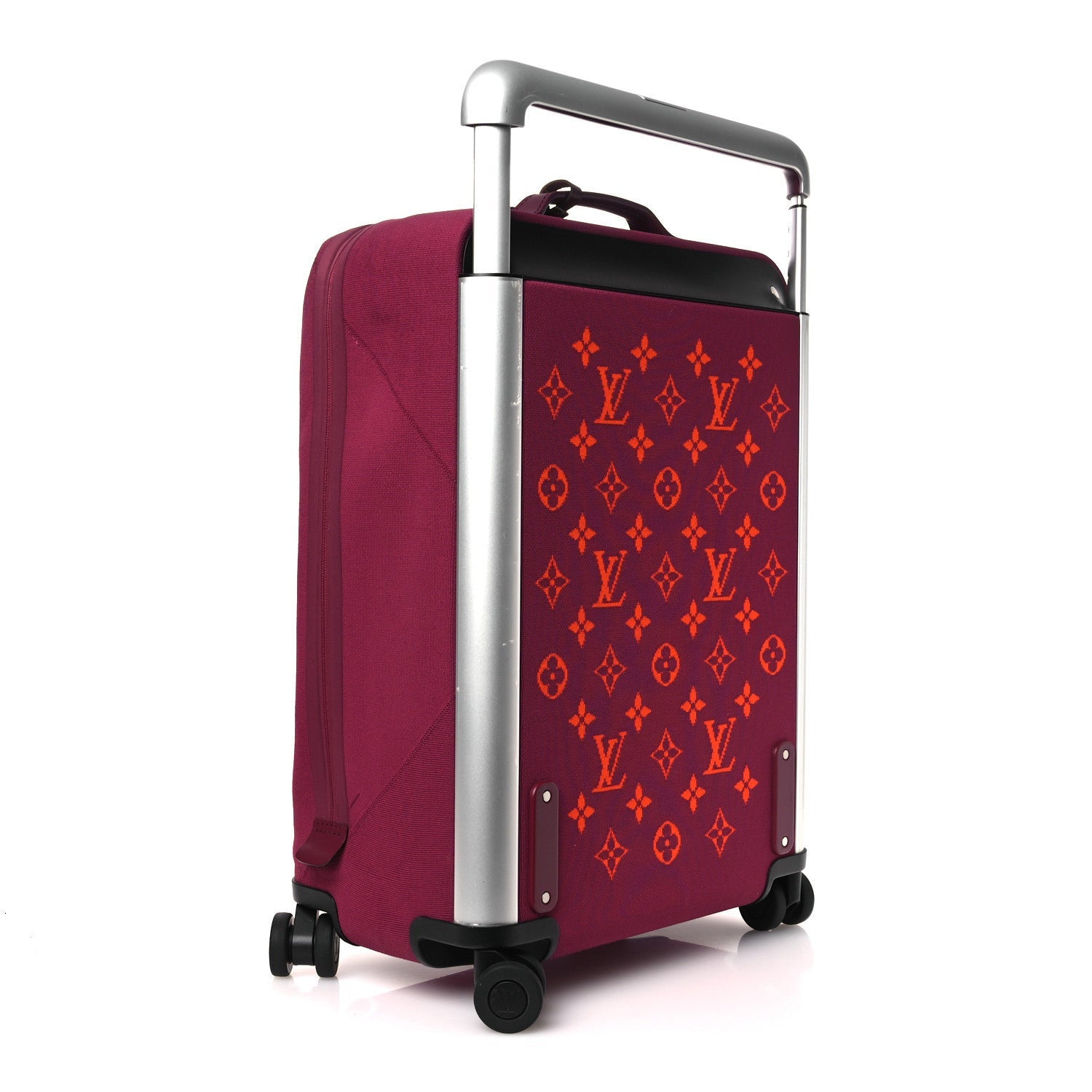 KNIT MONOGRAM HORIZON SOFT 55 SUITCASE FUCHSIA