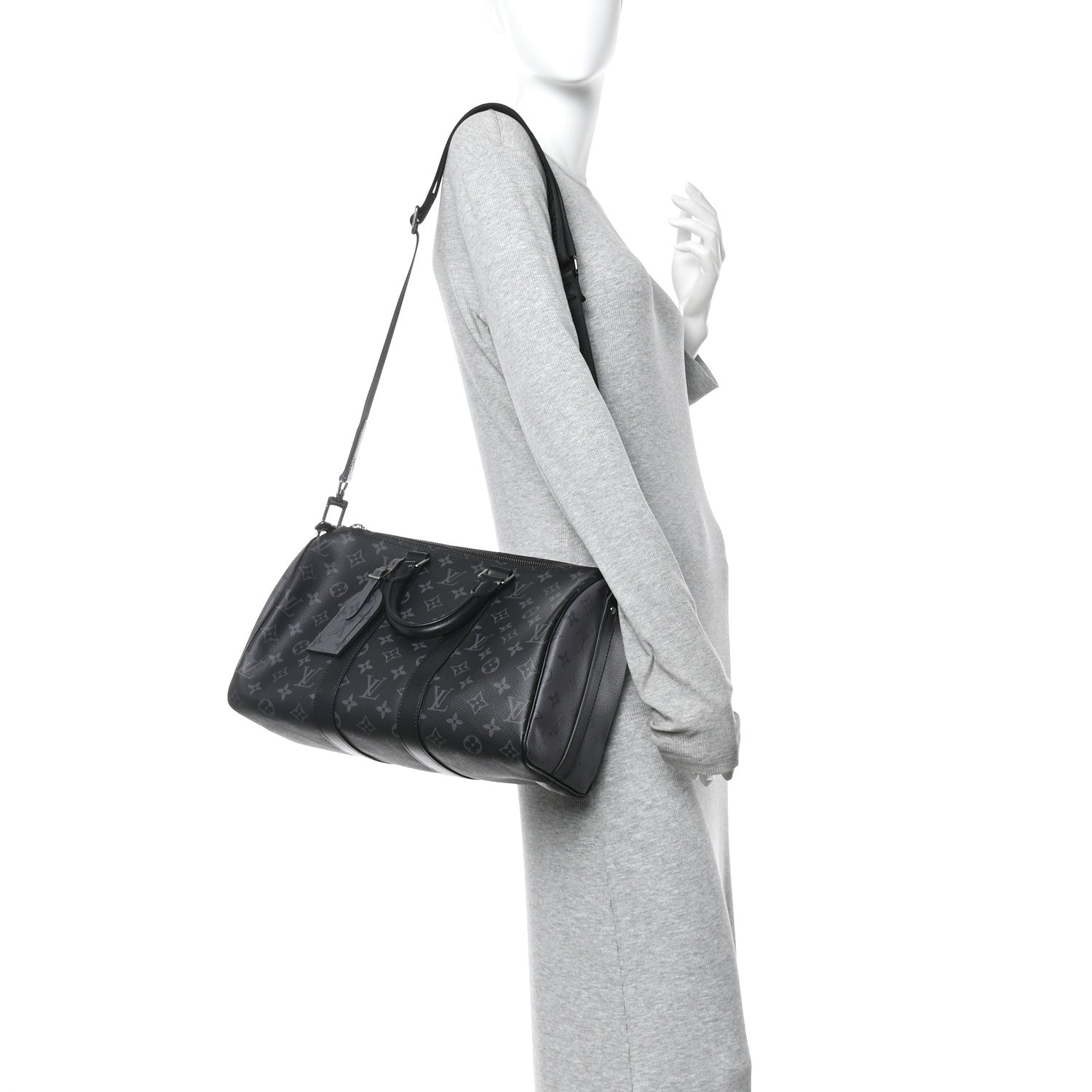 MONOGRAM ECLIPSE REVERSE KEEPALL BANDOULIERE 35