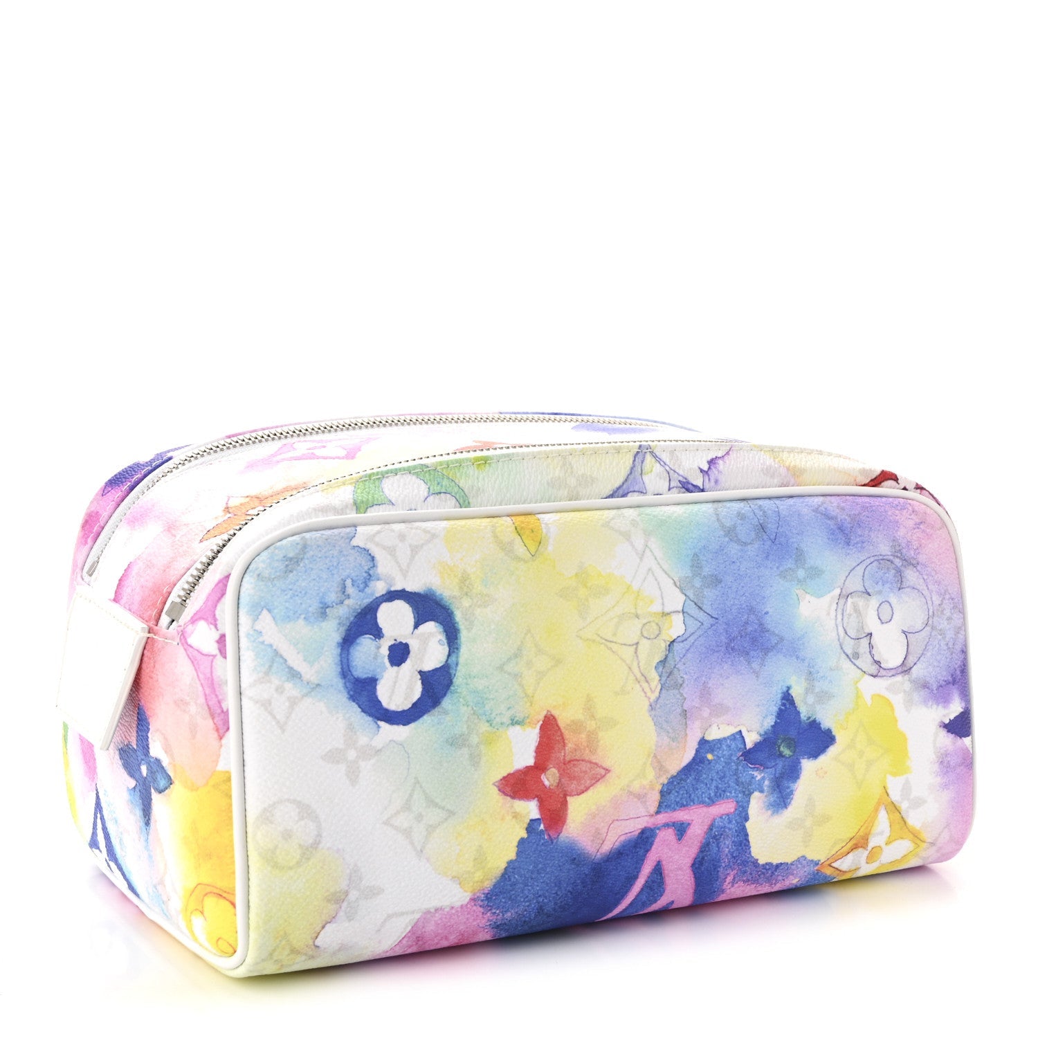 Monogram Watercolor Dopp Kit Toilet Pouch Multicolor