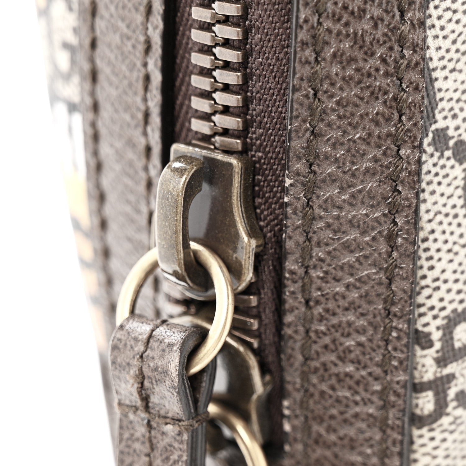 GG Supreme Monogram Bengal Web Day Backpack Beige Yard