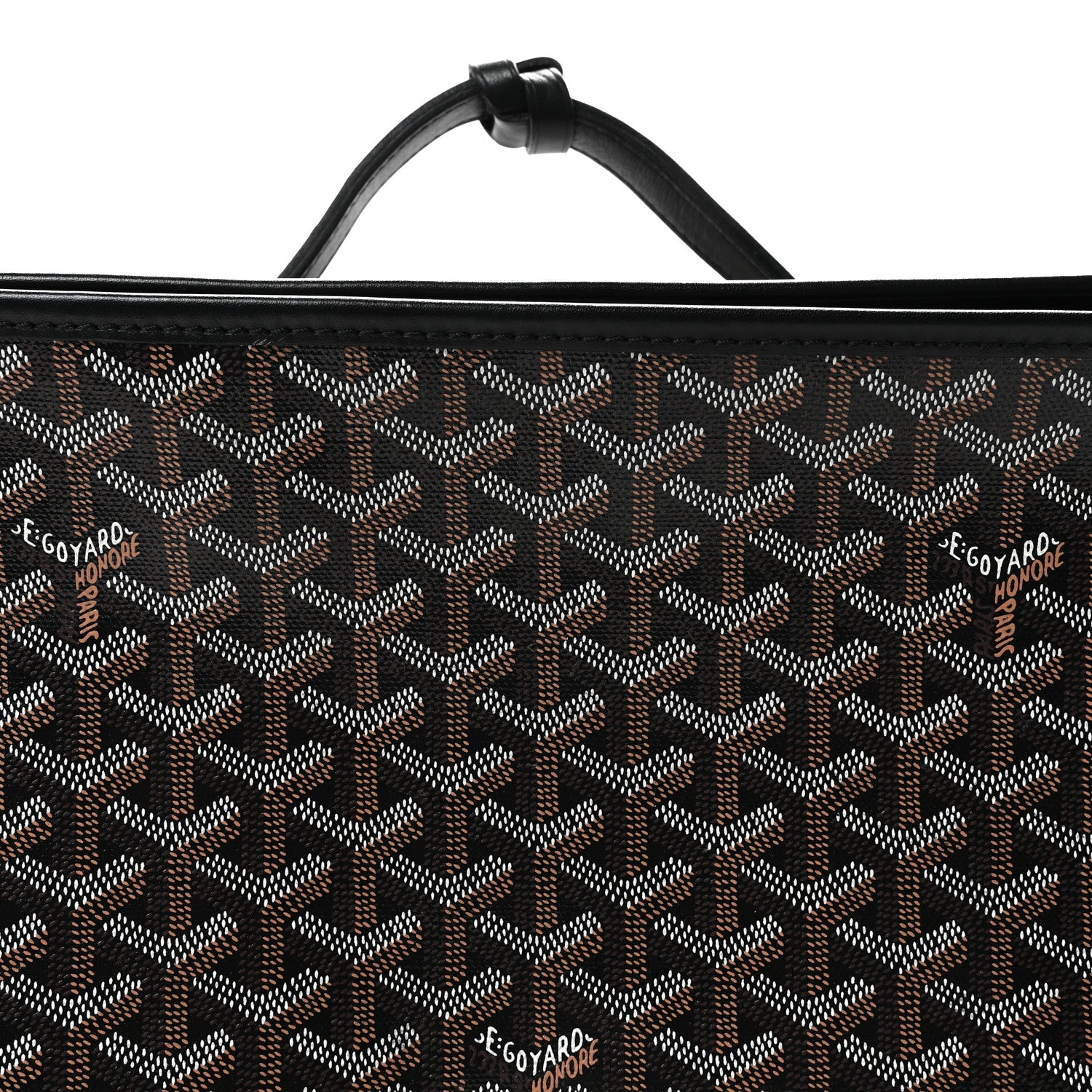 Goyardine Caravelle 50 Folding Suitcase Black