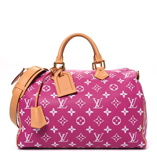 CALFSKIN MONOGRAM SPEEDY P9 BANDOULIERE 40 AGATE