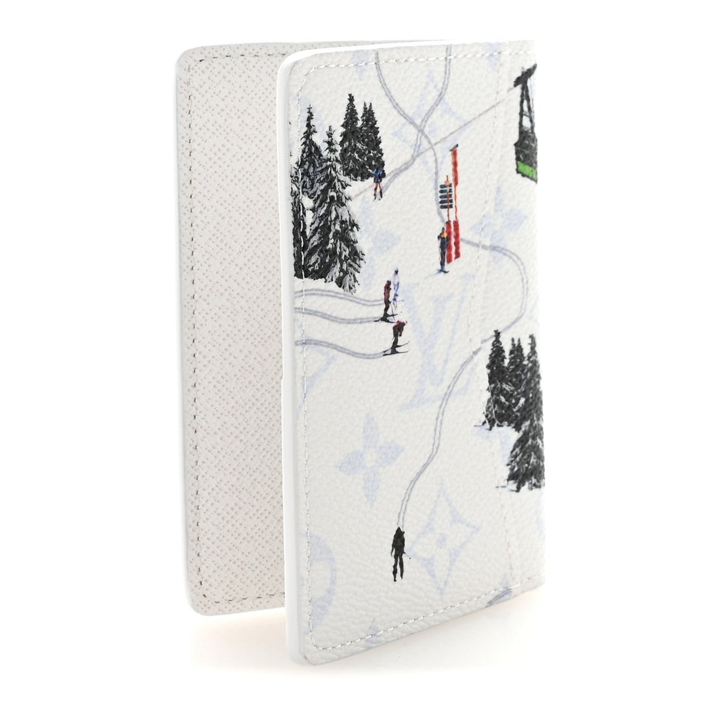 MONOGRAM SPORTS PASSPORT COVER SKI WHITE