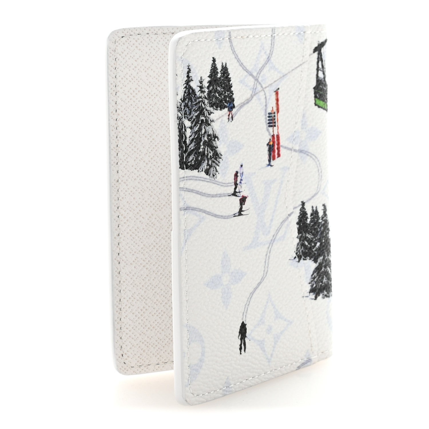 MONOGRAM SPORTS PASSPORT COVER SKI WHITE