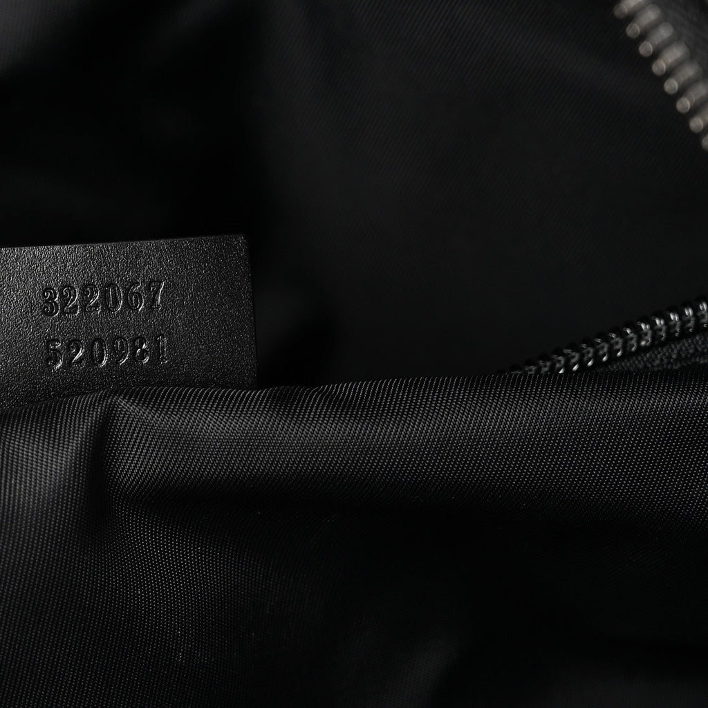 GG SUPREME MONOGRAM MEDIUM CARRY-ON DUFFLE BAG BLACK GREY