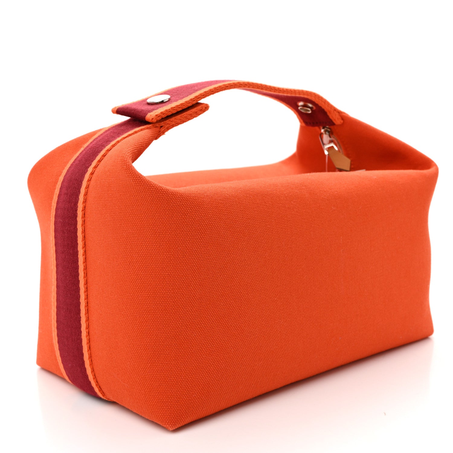 Canvas Large Bride-A-Brac Pouch Orange Feu Burgundy