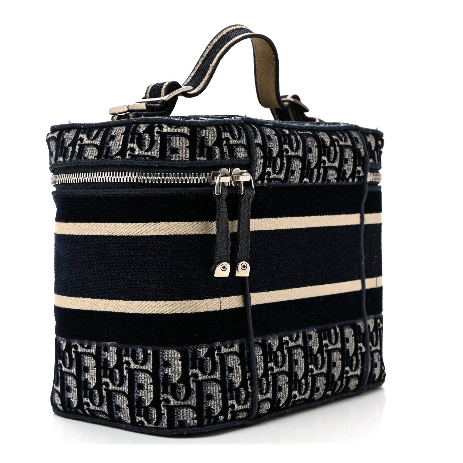 Oblique Diortravel Vanity Case Blue