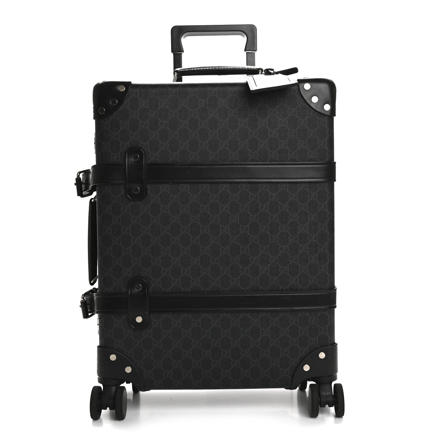 GG Supreme Monogram Globe-Trotter Carry-On Black