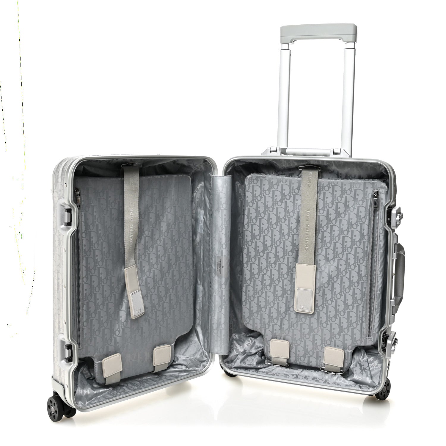 X RIMOWA Aluminum Gradient Cabin Luggage Silver
