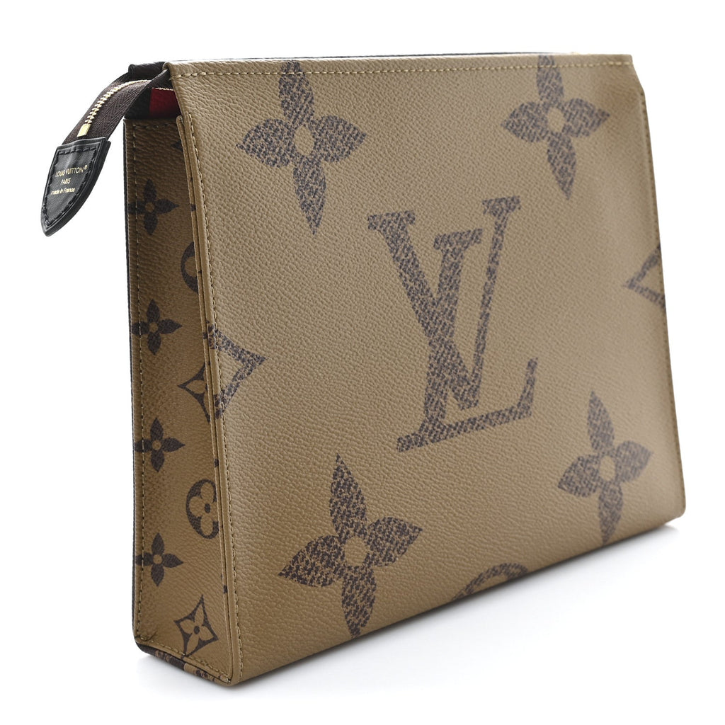 REVERSE MONOGRAM GIANT TOILETRY POUCH 26